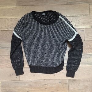 A.L.C. Black and White Crewneck Sweater